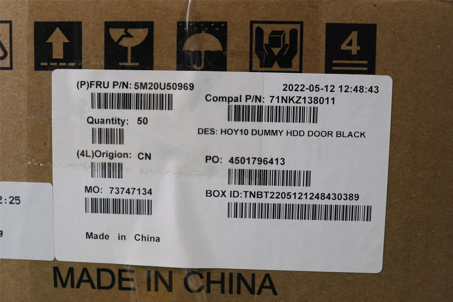 Lenovo MECHANICAL Cvr Non EOU,Dmy HDD,BLK,AION3 5M20U50969