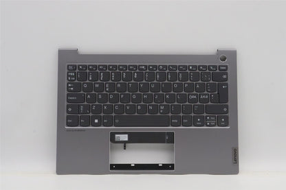 Lenovo ThinkBook 13s G4 IAP Palmrest Cover Keyboard Nordic Grey 5CB1H18265