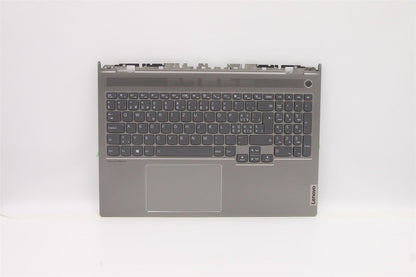 Lenovo ThinkBook 16p G2 ACH Keyboard Palmrest Top Cover German Grey 5CB1D04555