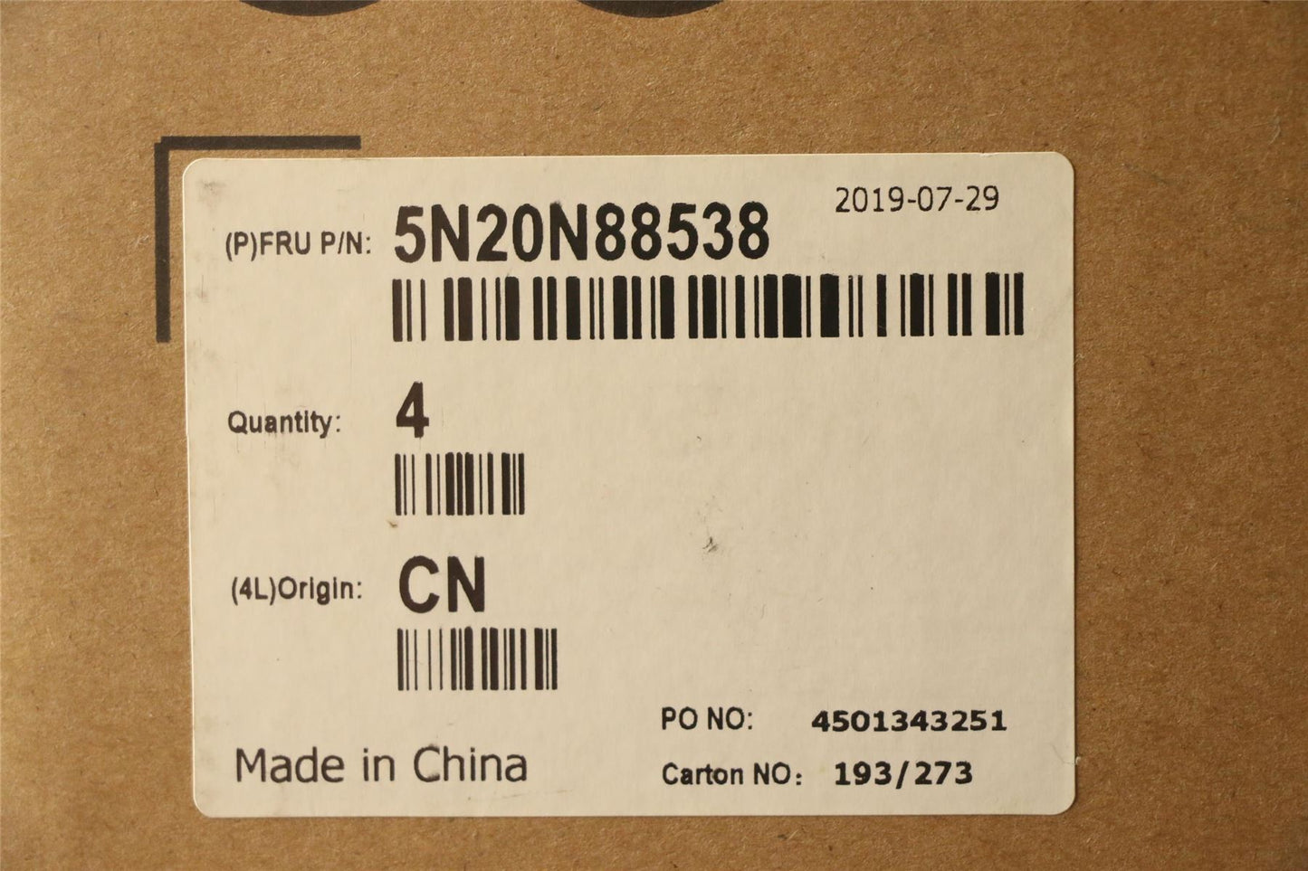 Lenovo Sw-F4C-DOK-BacklightKBD-ASSY 5N20N88538