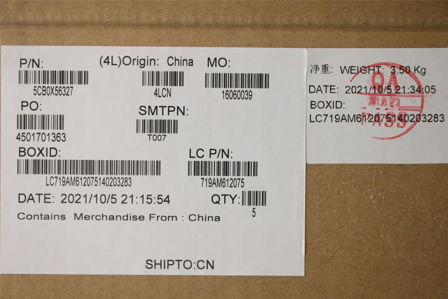 Lenovo Upper Case ASM_BE L81YK NBLFPGG 5CB0X56327