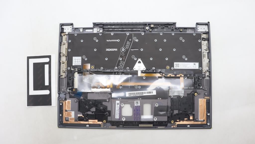 Lenovo ThinkPad X1 8th Gen Keyboard Palmrest Top Cover Grey Backlit 5M11H62388