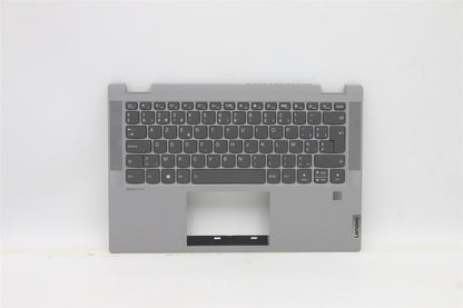 Lenovo Flex 5-14ALC05 Keyboard Palmrest Top Cover Hungarian Grey 5CB1C19406