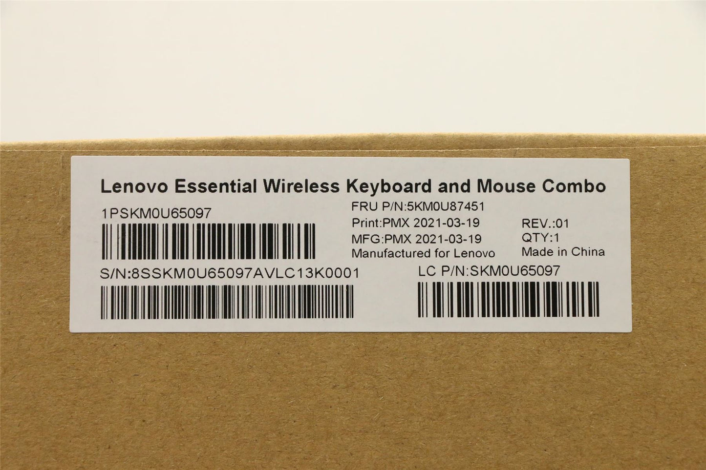 Lenovo WL KM GYW LA SPA 171, Primax 5KM0U87451