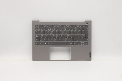 Lenovo ThinkBook 13s G2 ITL Keyboard Palmrest Top Cover Spanish Grey 5CB1B02458