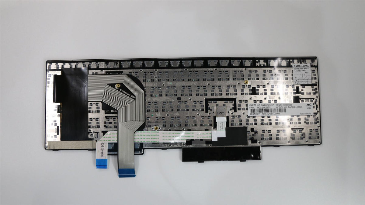 Genuine Lenovo ThinkPad T580 P52s Keyboard Icelandic Black 01HX155 01HX195