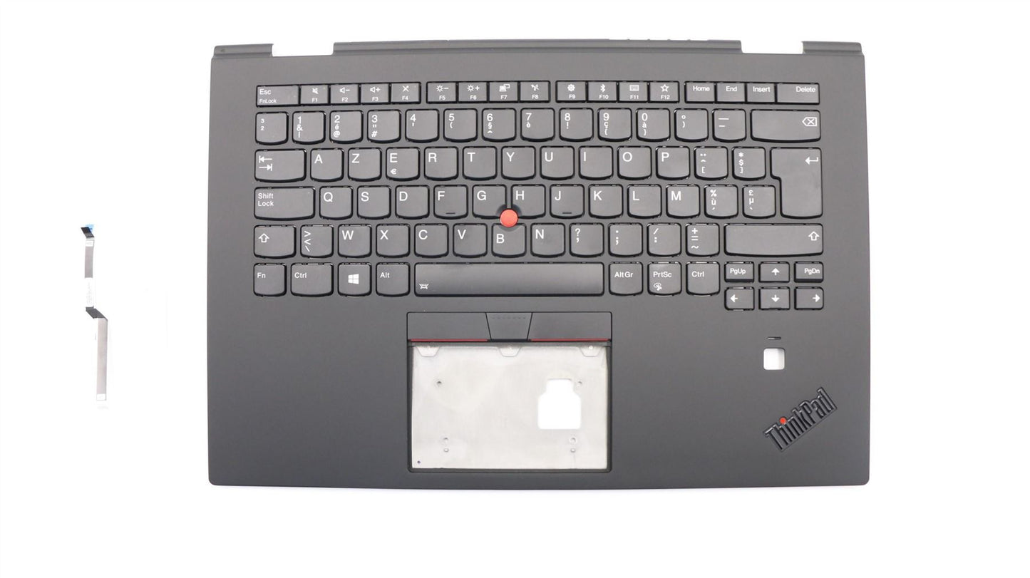 Lenovo Yoga X1 3rd Keyboard Palmrest Top Cover Belgian Black Backlit 01LX782