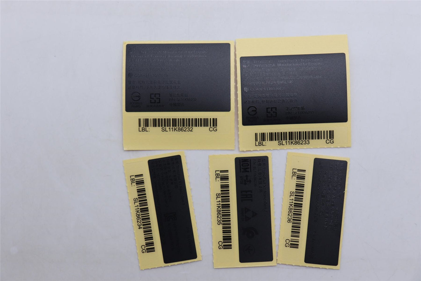 Lenovo LABEL GEO LABEL KIT,ZS3 5L11L47295