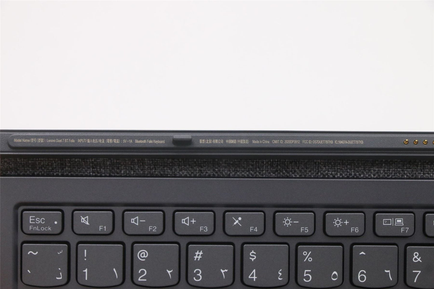 Lenovo Yoga Duet 7-13ITL6 Dock Keyboard Palmrest Touchpad Arabic Grey 5D20Z51424