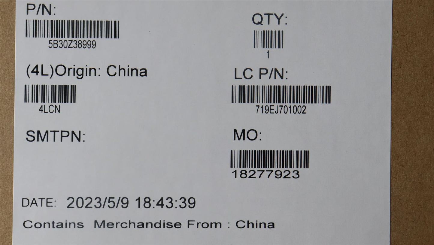 Lenovo E16G1_B_COVER_SUB_ASSY_RGB 5B30Z38999