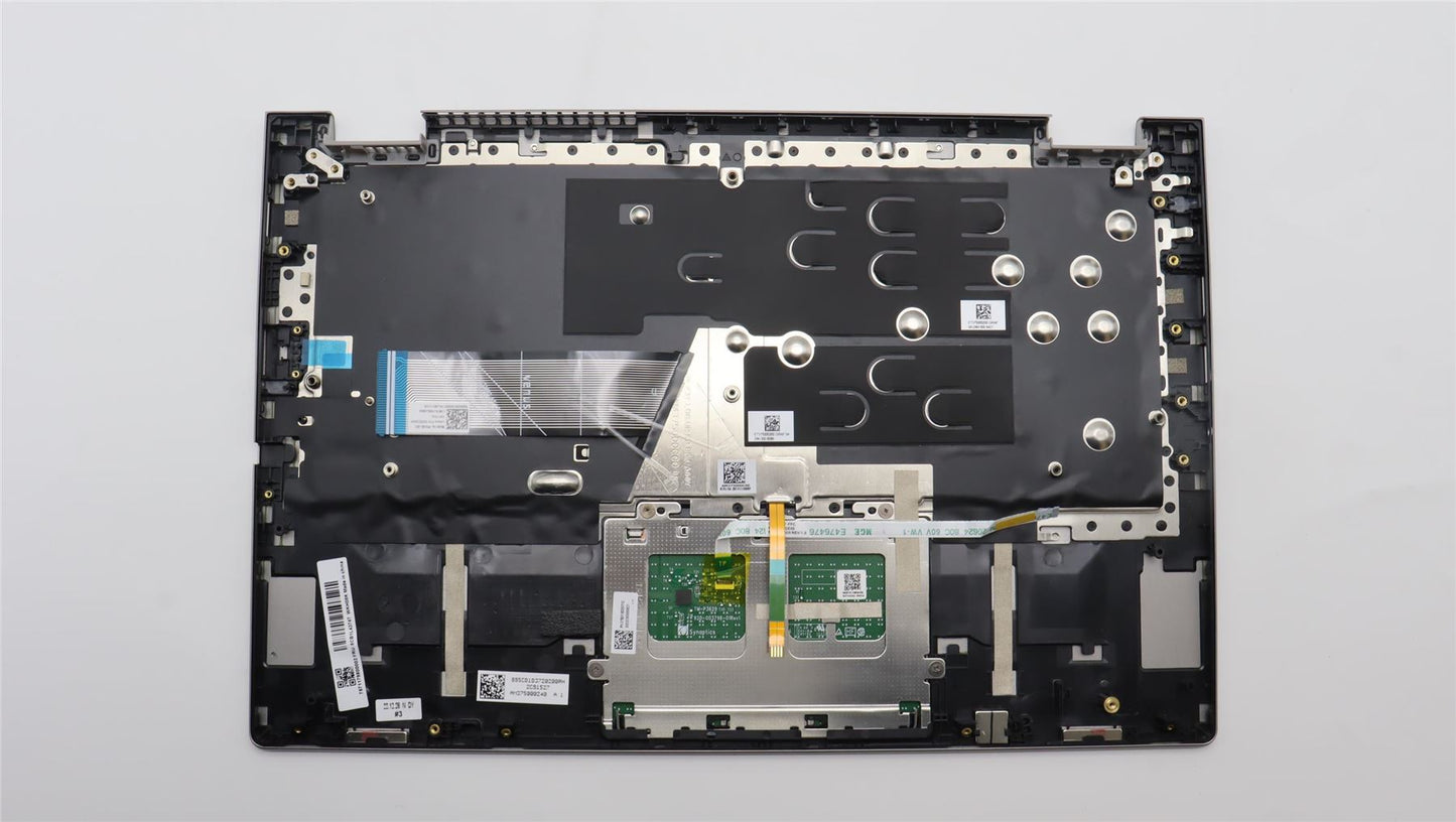 Lenovo Yoga 14s G3 IRU Palmrest Cover Touchpad Keyboard Belgian Grey 5CB1L43747