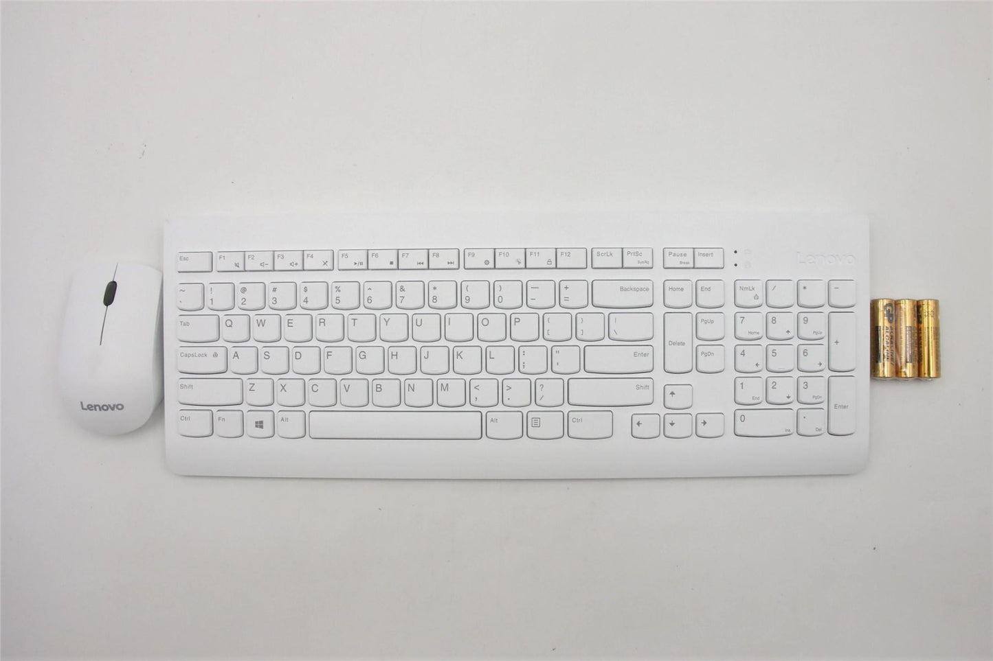 Lenovo IdeaCentre A340-24ICB A340-24IWL Wireless Keyboard Mouse US White 01AH696