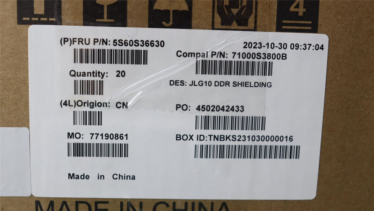 Lenovo SHIELD DIMM SHIELDING C 83DV 5S60S36630