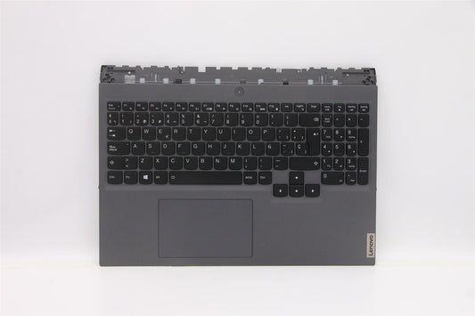 Lenovo 5 16ITH6H Palmrest Cover Touchpad Keyboard Spanish Storm Grey 5CB1D05410