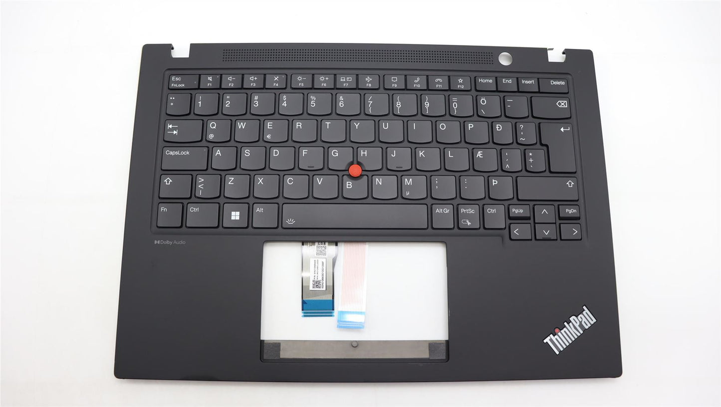 Lenovo ThinkPad T14s Gen 4 Keyboard Palmrest Top Cover Icelandic 5M11L59497