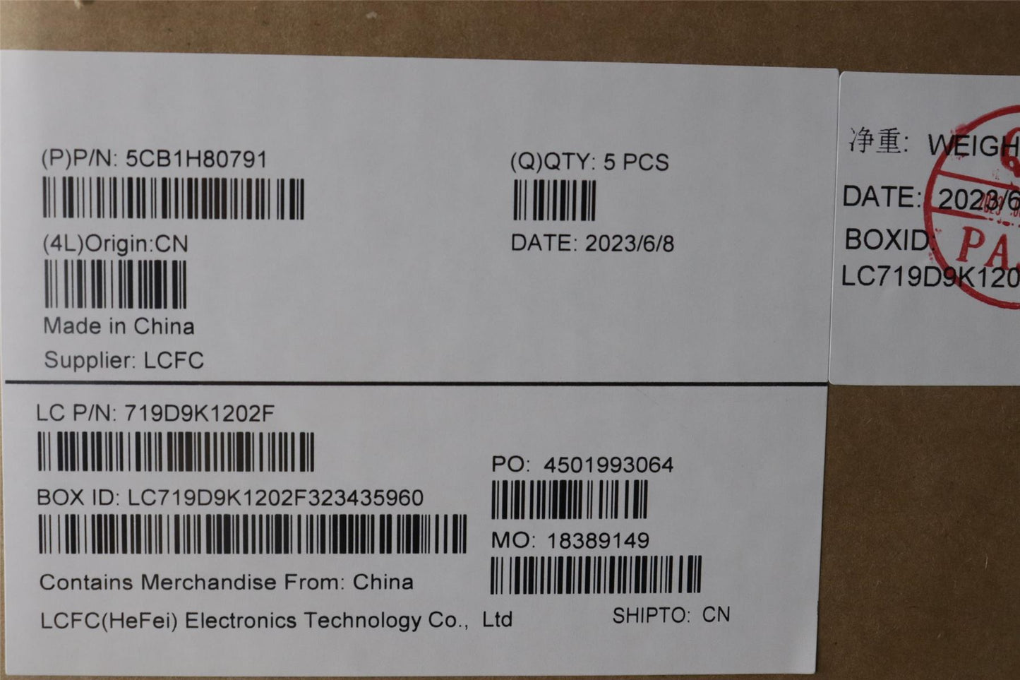 Lenovo Upper Case ASM_ITA L82RL NFP AB U 5CB1H80791