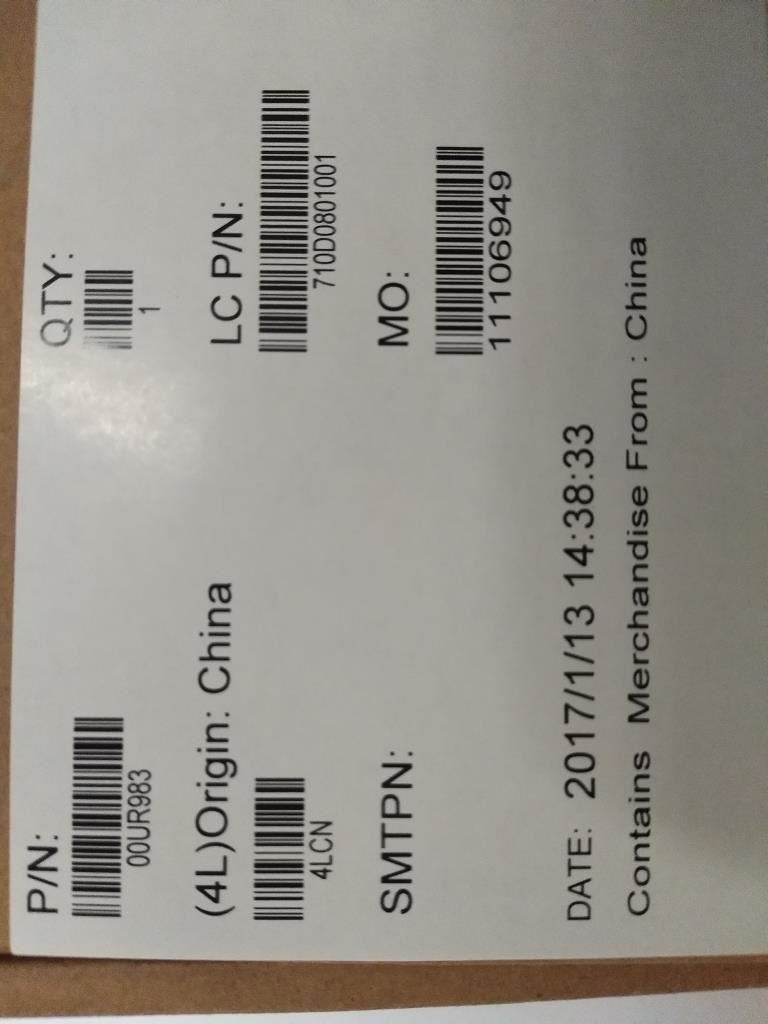 Lenovo Carbon X1 5th Fan Heatsink 00UR983