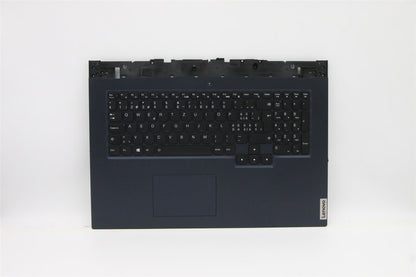 Lenovo 5 17ACH6H Palmrest Cover Touchpad Keyboard Switzerland Backlit 5CB1C19246