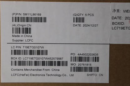 Lenovo ThinkPad X13 Gen 4 Keyboard Palmrest Top Cover German Black 5M11L86169