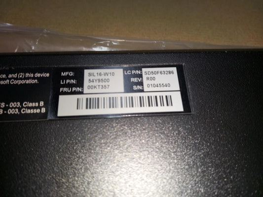 Lenovo Liteon Edge USB KB(FR)_YT French Keyboard 00KT357
