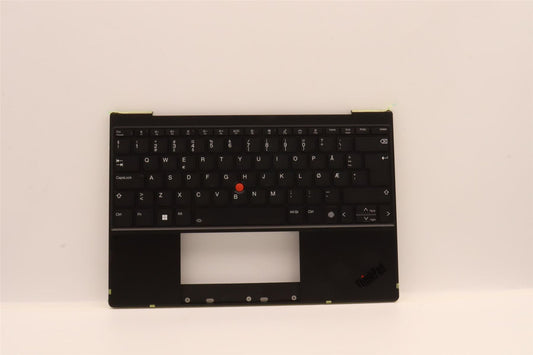 Lenovo ThinkPad Z13 Gen 1 Keyboard Palmrest Top Cover Norwegian Black 5M11H95016