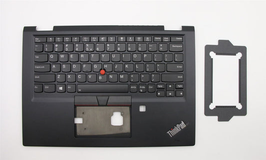 Lenovo Yoga X390 Keyboard Palmrest Top Cover US Europe Black Backlit 02HL688
