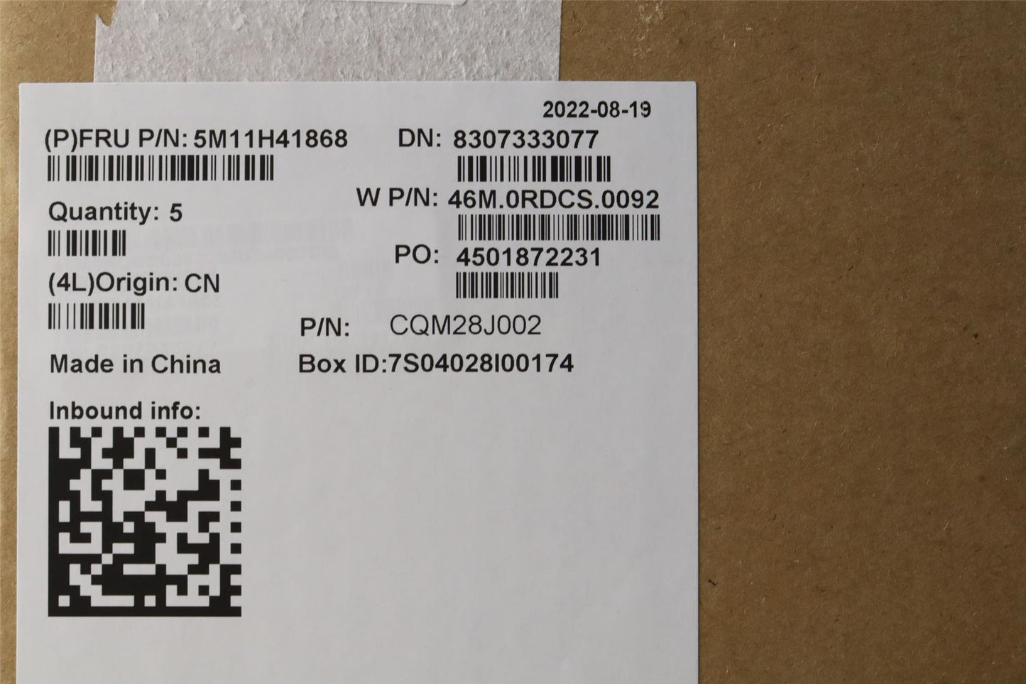 Lenovo ThinkPad X1 Gen 2 Keyboard Palmrest Top Cover Danish Black 5M11H41796