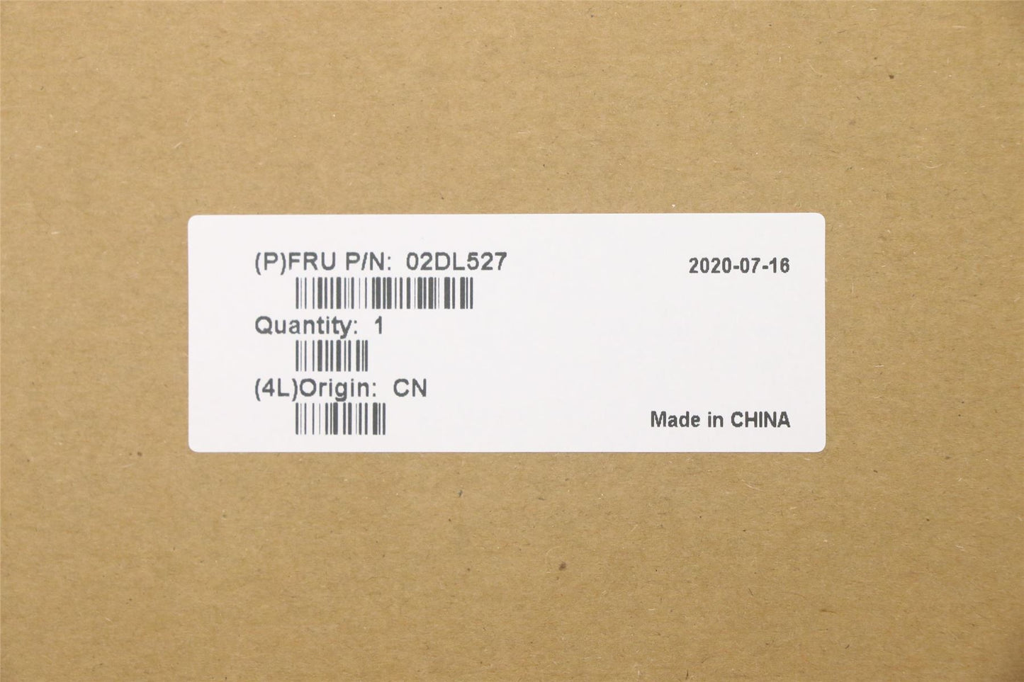 Lenovo LABEL Carling P40 FRU label kit 02DL527