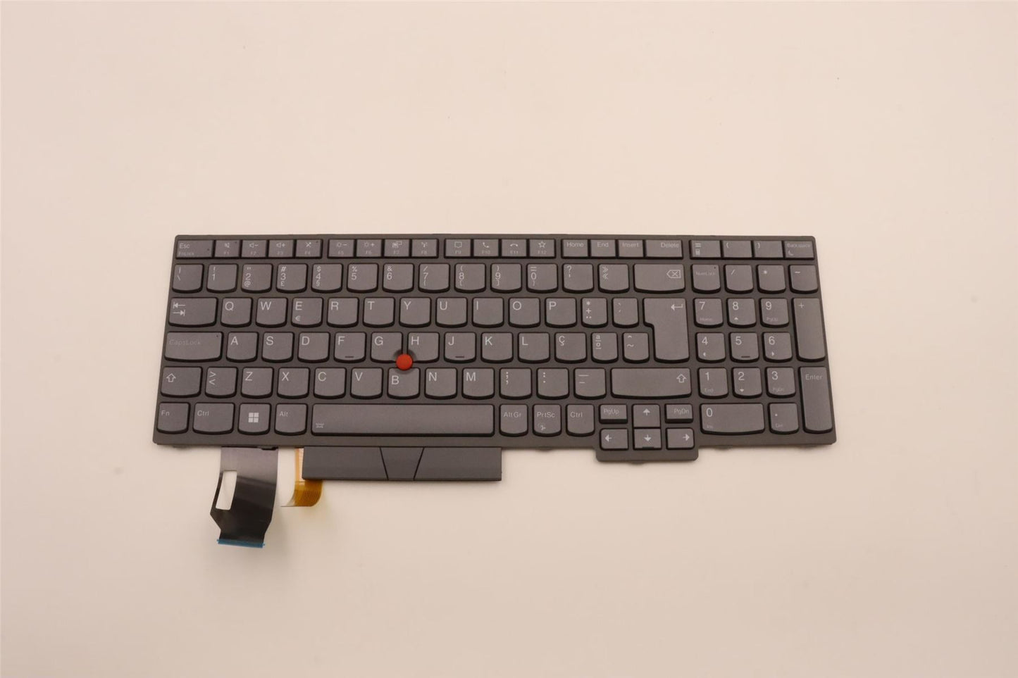 Lenovo ThinkPad T15 Gen 2 P15s Gen 2 Keyboard Portuguese Grey Backlit 5N21B08432