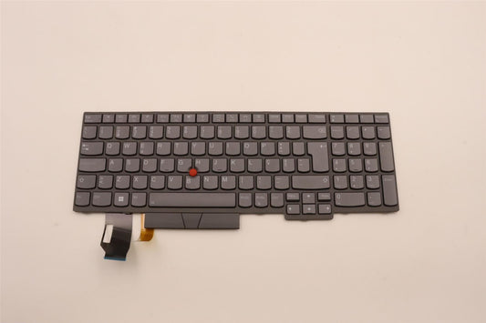 Lenovo ThinkPad T15 Gen 2 P15s Gen 2 Keyboard Portuguese Grey Backlit 5N21B08432
