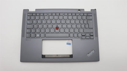 Lenovo ThinkPad X13 Gen 4 Keyboard Palmrest Top Cover Grey Backlit 5M11L64744