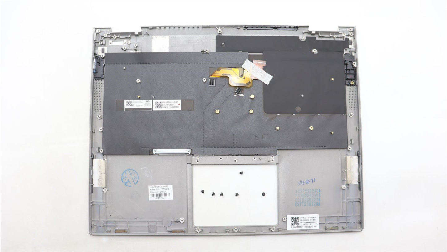 Lenovo ThinkPad X1 Keyboard Palmrest Top Cover Greek Titanium 5M11B59855