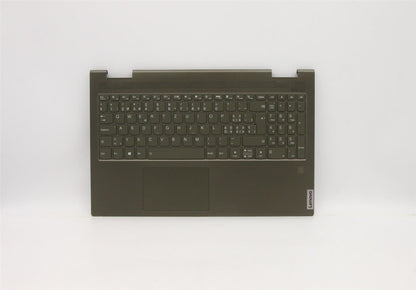 Lenovo IdeaPad 7 15ITL5 Palmrest Cover Touchpad Keyboard Dark Moss 5CB1A22450
