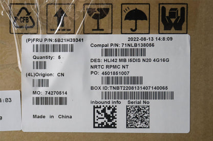 Lenovo IdeaPad 5 14IAP7 Motherboard Mainboard DIS intelI51240P 16G 5B21H39341