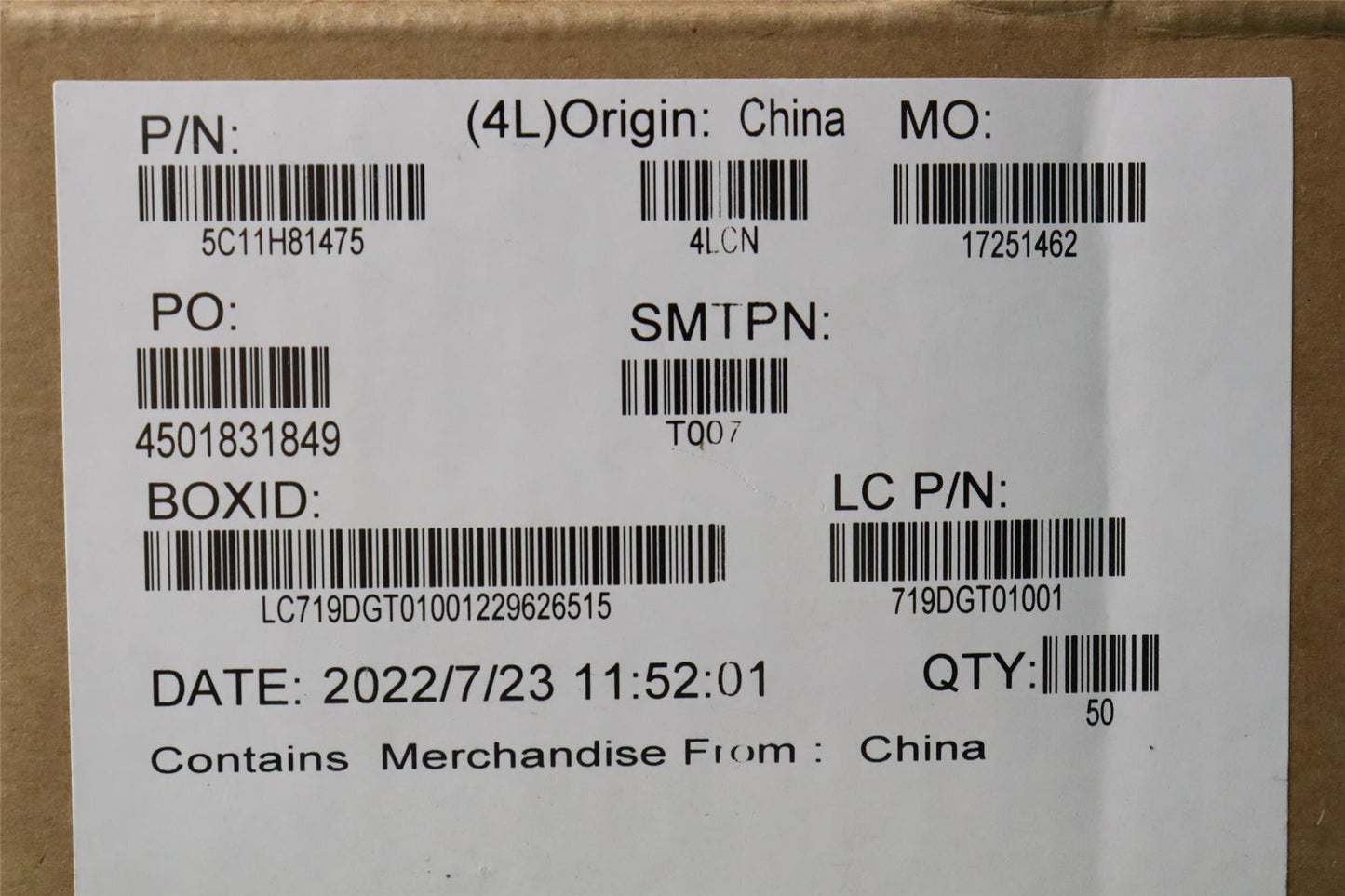Lenovo FFC 14P G 0.5P PAD=0.3 CLICKPAD/B 5C11H81475