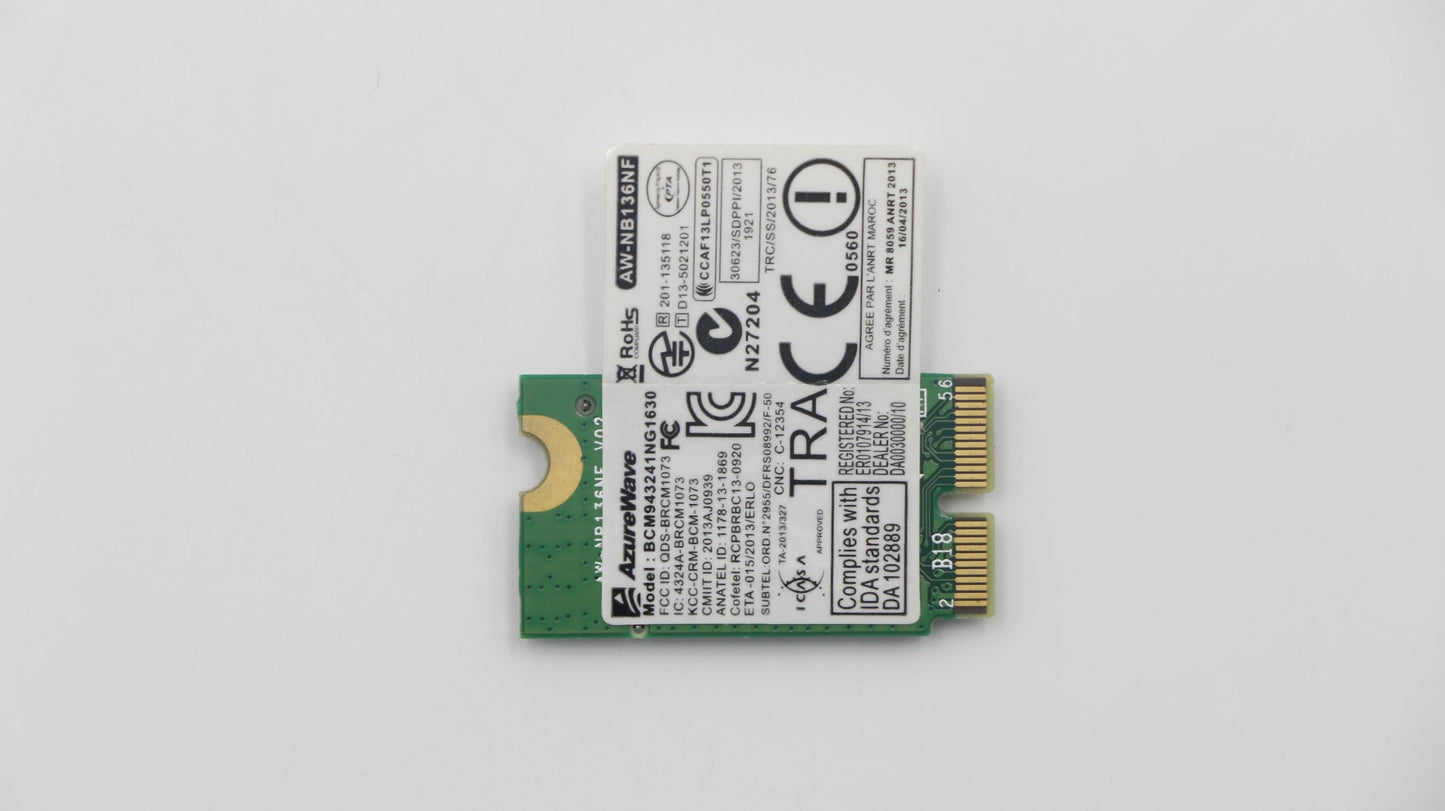 Lenovo Azw BCM43241 2x2ABGN+BT SDIO NGFF WiFi WLAN Board 20200452