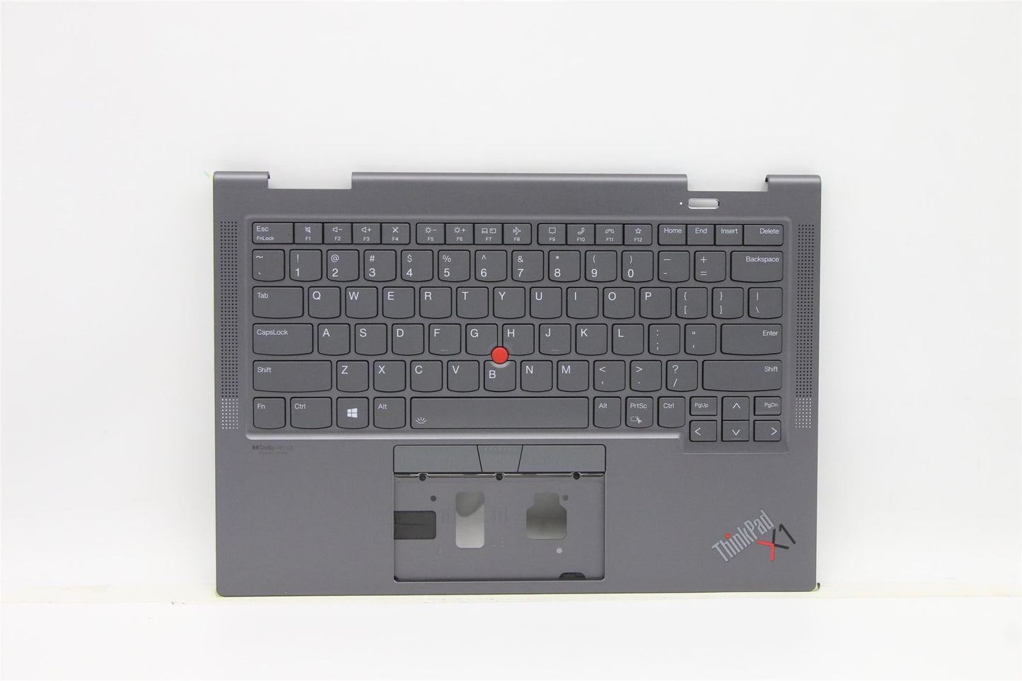 Lenovo Yoga X1 6th Keyboard Palmrest Top Cover US Grey Backlit 5M11C40952