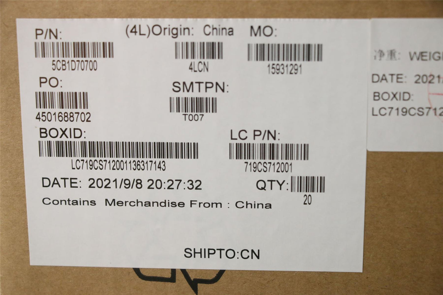 Lenovo Strip Cover L 82L0_frame 5CB1D70700