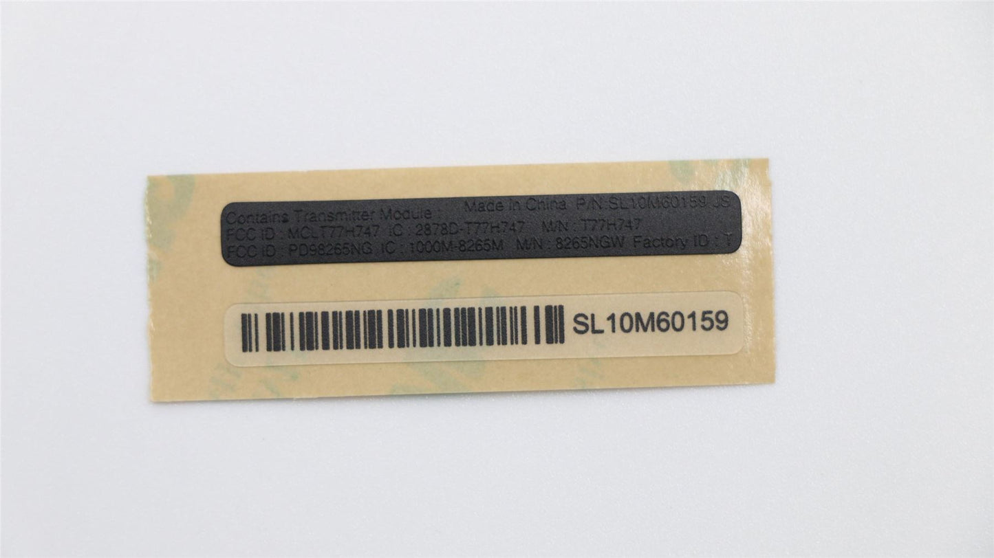 Lenovo 01ER372 LABEL FRU Geo label kit,Black,TH2