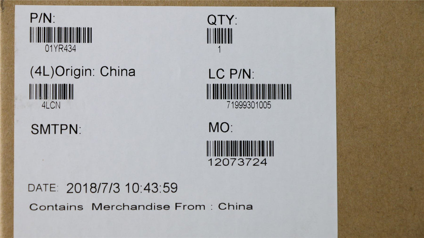 Lenovo Carbon X1 6th LCD Cover Rear Back Housing Black WQHD 01YR434