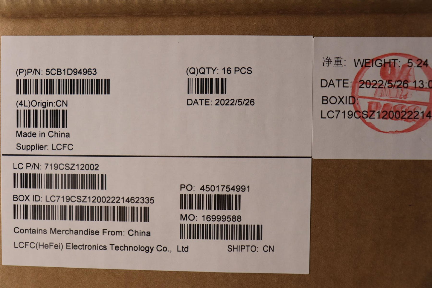 Lenovo LCD Cover L 82LV AB 5CB1D94963
