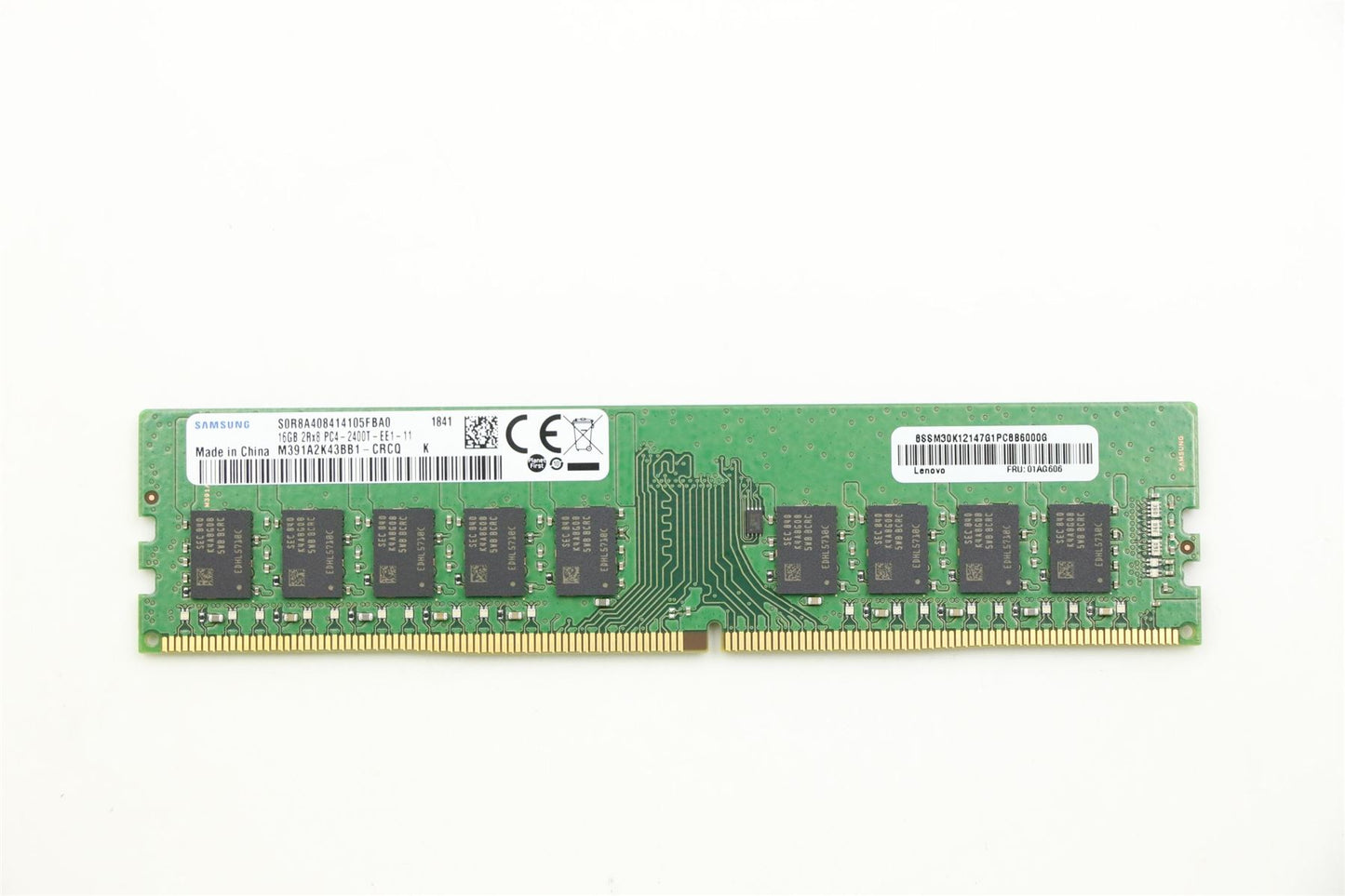 Lenovo MEMORY 16GB DDR4 2400MHz ECC UDIMM 01AG606