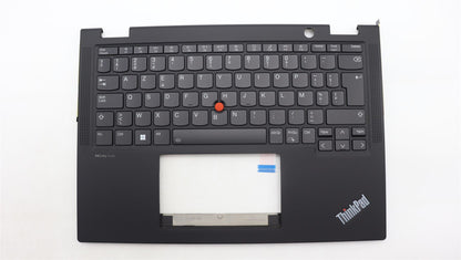 Lenovo ThinkPad X13 Gen 4 Keyboard Palmrest Top Cover Belgian Black 5M11L64082