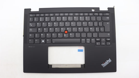 Lenovo ThinkPad X13 Gen 4 Keyboard Palmrest Top Cover Belgian Black 5M11L64082