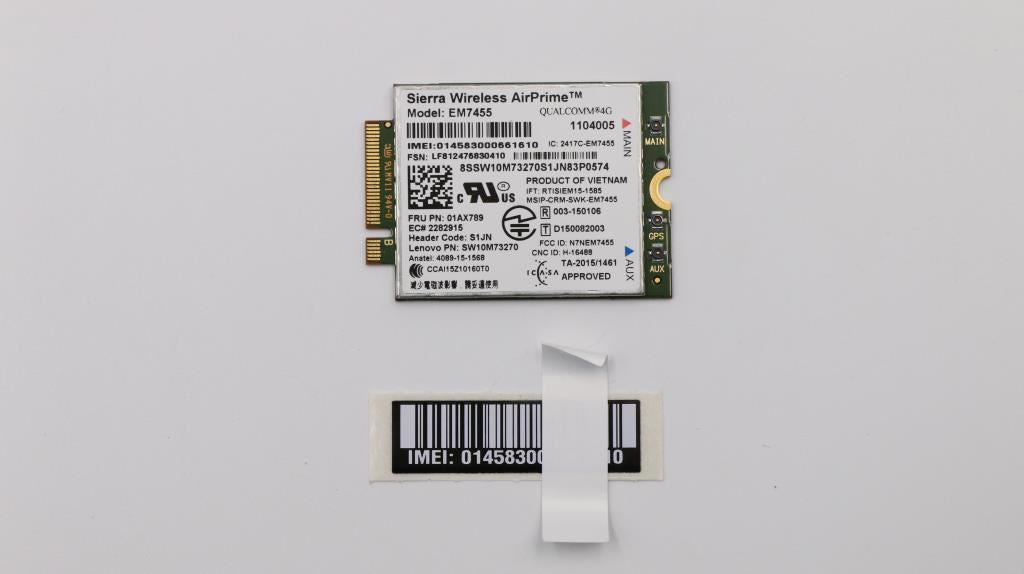 Lenovo EM7455 CAT6 B 80XF LTE Board 5W10N38146