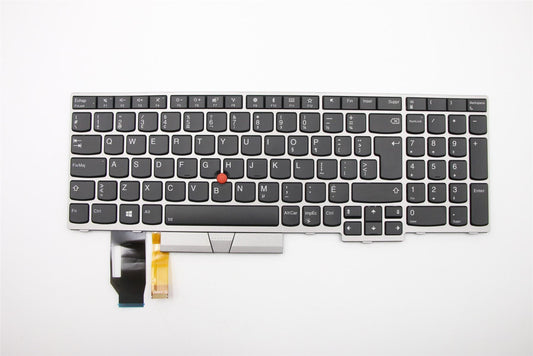 Genuine Lenovo 01YN742 FRU CM Keyboard  ASM w/Num Silver BL (Lite on) Can