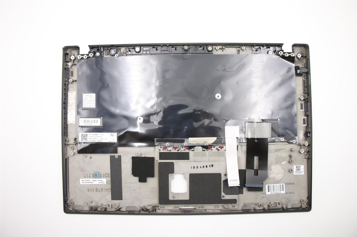 Lenovo ThinkPad T490s Keyboard Palmrest Top Cover Swedish Finnish Black 02HM229