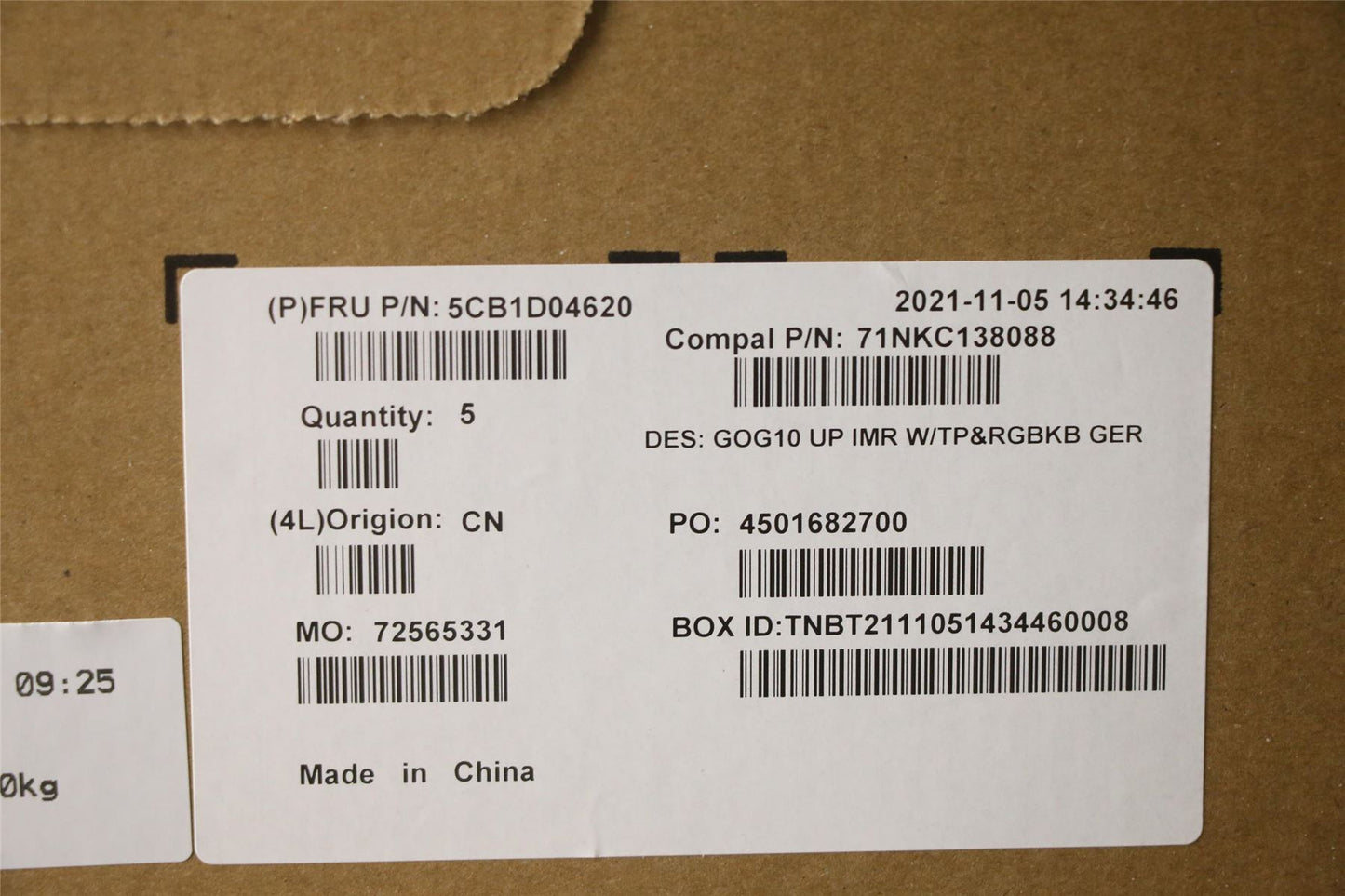 Lenovo Gaming 3-15ACH6 3-15IHU6 Keyboard Palmrest Top Cover German 5CB1D04620