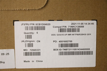 Lenovo Gaming 3-15ACH6 3-15IHU6 Keyboard Palmrest Top Cover German 5CB1D04620