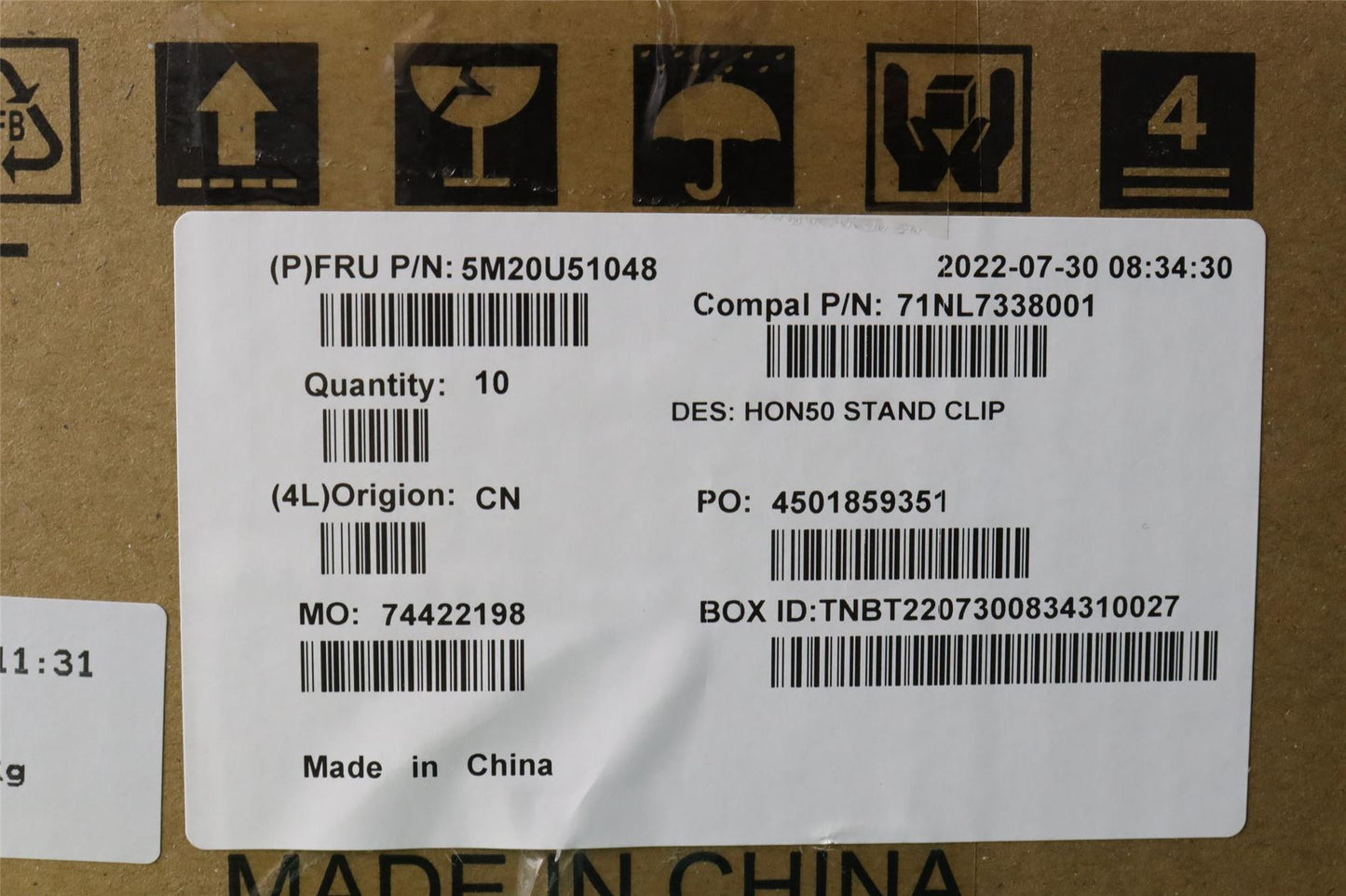 Lenovo tilt stand clip N50a-24 5M20U51048